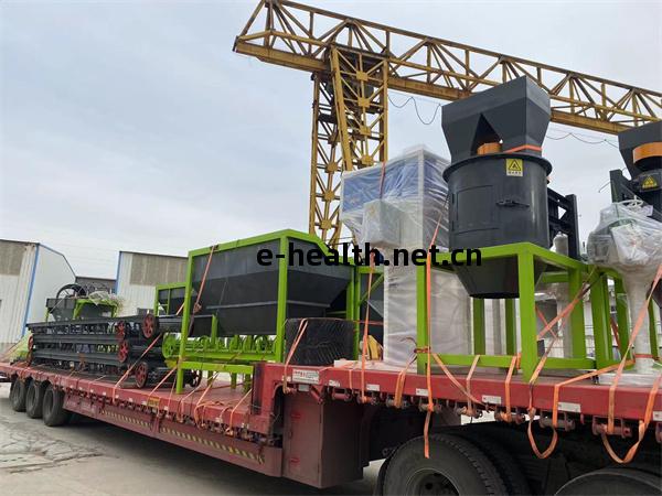 整(zheng)套粉劑(ji)有機(ji)肥(fei)生產(chan)線(xian)發(fa)貨(huo)現場(chang)